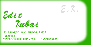 edit kubai business card